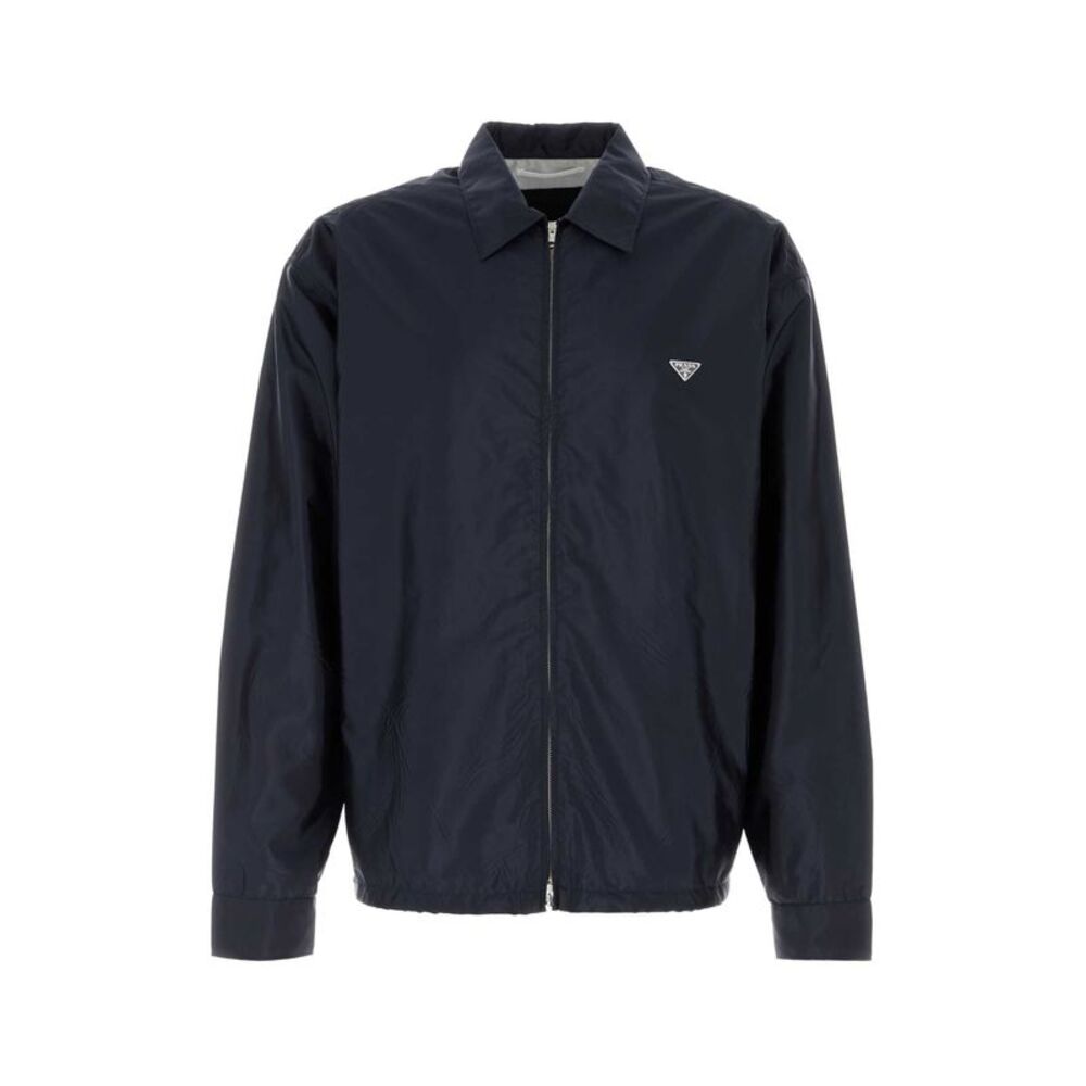 Prada Men Navy Blue Re-Nylon Shirt